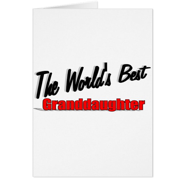 Världens bäst sondotter hälsningskort (Framsidan)