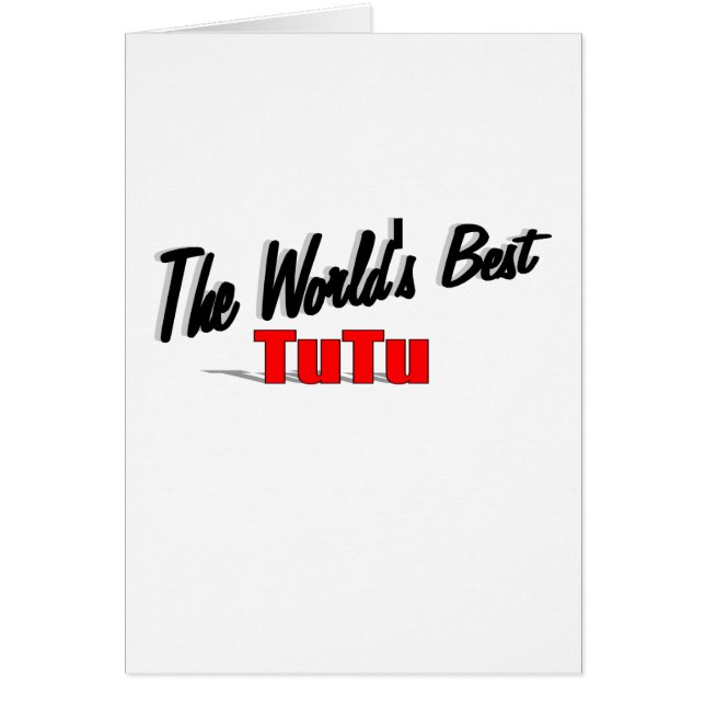 Världens bäst Tutu Hälsningskort (Framsidan)