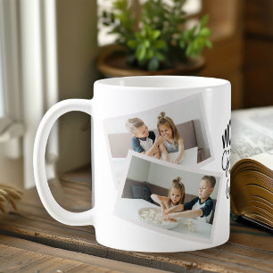 Världens Bästa 4 Foto Anpassad Kollaaj Kaffemugg