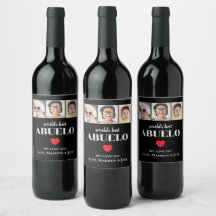 Världens Bästa ABUELO Vi älskar dig 3 Barnbarn Fot