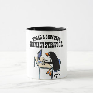 Världens Bästa ADMINISTRATÖR ADMIN-presenter Pingv Mugg