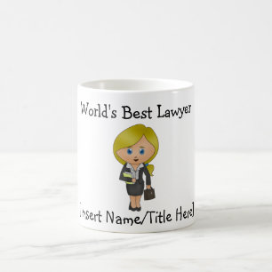 Världens bästa advokat - Blonde, Blåkoaffe Öga Kaffemugg