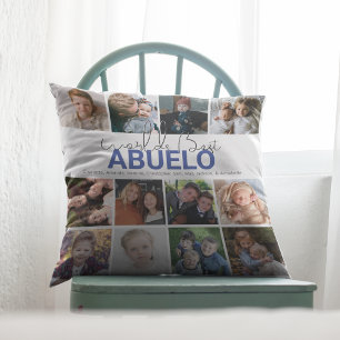 Världens Bästa Aguelo Fotokollage Kudde