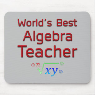 Världens bästa Algebra-lärare med formel Musmatta