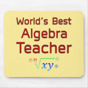 Världens bästa Algebra-lärare med formel Musmatta