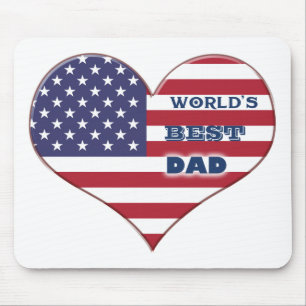 Världens bästa amerikanska Flagga i Pappa Musmatta