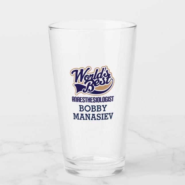 Världens bästa anestesiolog glaskopp (Framsida)