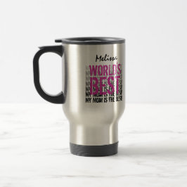 Världens bästa anpassade Mamma-namn Rosa W1355 Resemugg