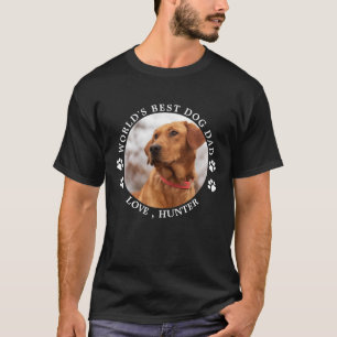 Världens bästa Anpassningsbar av Pet-foto i Hund T Shirt
