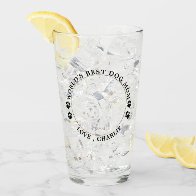 Världens bästa Anpassningsbar av Pet-foto i Mamma  Glaskopp (Framsida Ice)