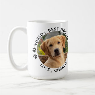 Världens bästa Anpassningsbar av Pet-foto i Mamma  Kaffemugg
