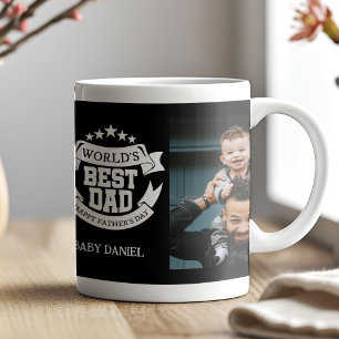 Världens bästa Anpassningsbar för fotokollage i Pa Kaffemugg