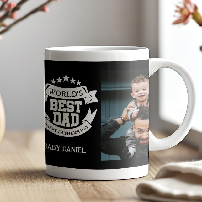 Världens bästa Anpassningsbar för fotokollage i Pa Kaffemugg (Skapare uppladdad)