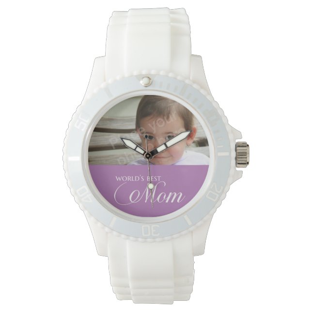 Världens bästa anpassningsbar i Mamma-foto Armbandsur (Framsida)
