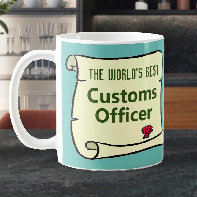 Världens bästa Anpassningsbar-officer. Kaffemugg (Skapare uppladdad)