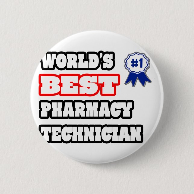 Världens bästa apotekstekniker knapp (Framsida)