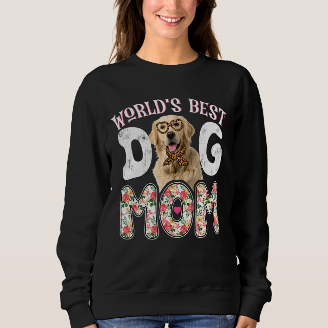 Världens bästa arbetsdokument 1 Hund Leopard Mor T Shirt (Framsida)