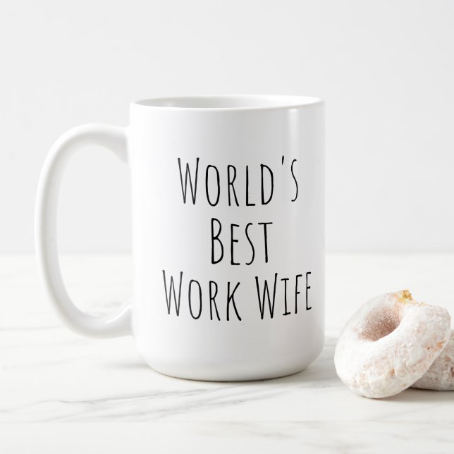 Världens bästa arbetskamrat kaffemugg (Med munk)