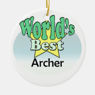 Världens bästa Archer Julgransprydnad Keramik