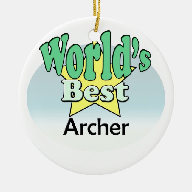 Världens bästa Archer Julgransprydnad Keramik (Framsidan)