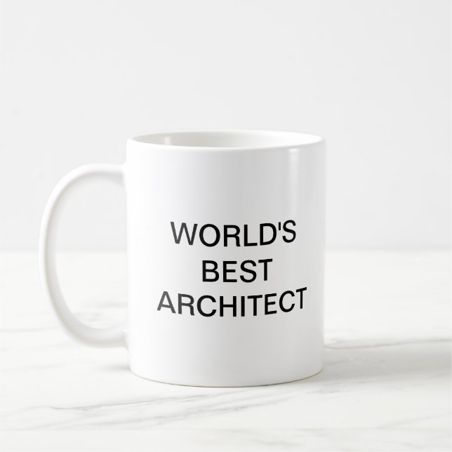 Världens bästa arkitekt kaffemugg (Vänster)