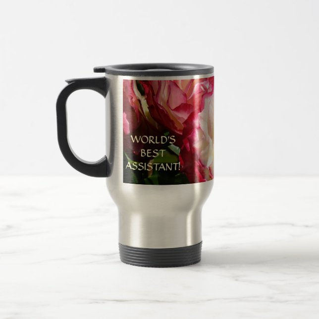 Världens bästa assistent! Kaffe kopp Rose Resemugg (Vänster)