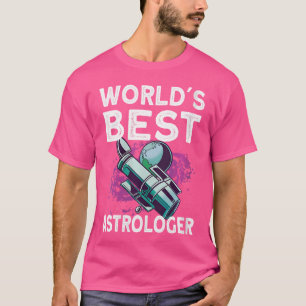 Världens bästa astrolog rymdgalax astronomi A T Shirt