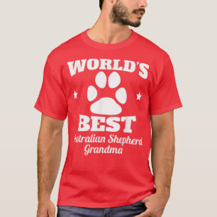 Världens bästa Australian shepherd mormor Hund äls T Shirt