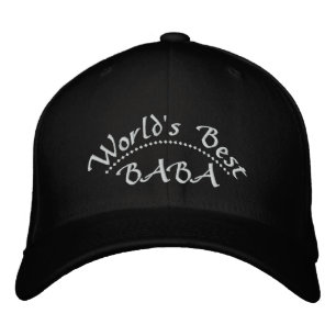 Världens bästa BABA Broderad Keps