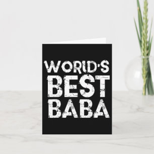 Världens bästa Baba fadersdagspresent Muslimska pa Kort