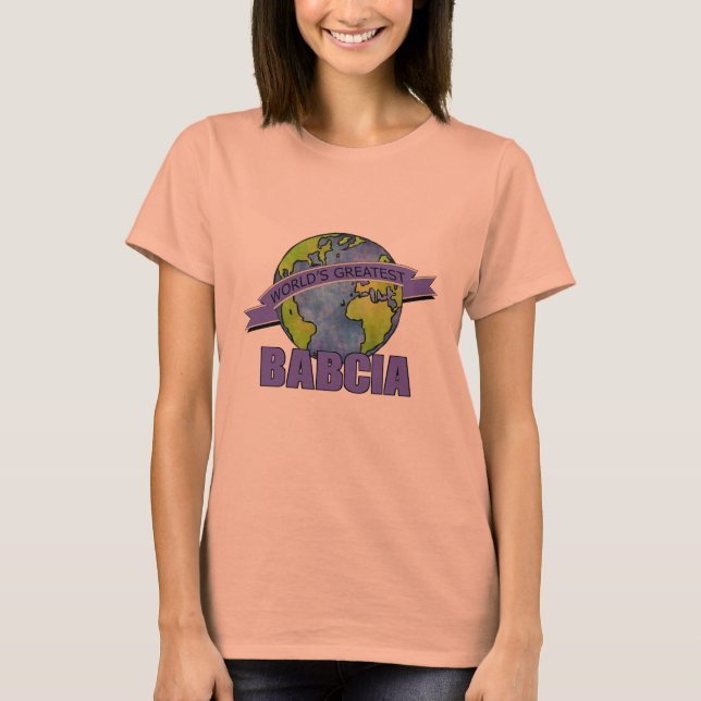 Världens Bästa Babcia T Shirt (Framsida)
