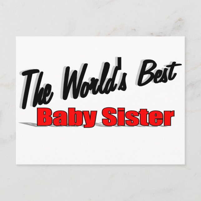 Världens bästa Baby-syster Vykort (Framsida)