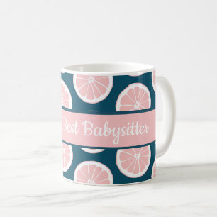 Världens bästa Babyvvakt Rosa Citrus Mugg
