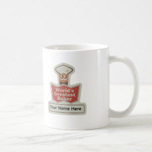 Världens Bästa Bagare Retro Tecknad Serie Specialm Kaffemugg