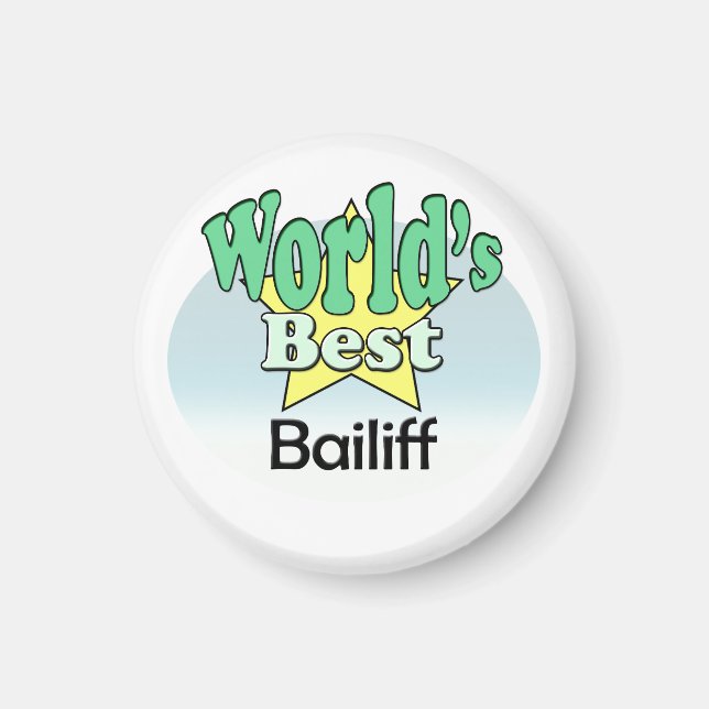 Världens bästa Bailiff Magnet (Framsidan)