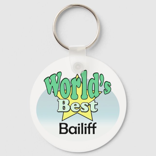Världens bästa Bailiff Nyckelring (Framsida)