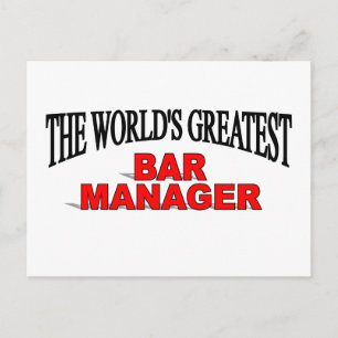 Världens Bästa Bar Manager Vykort
