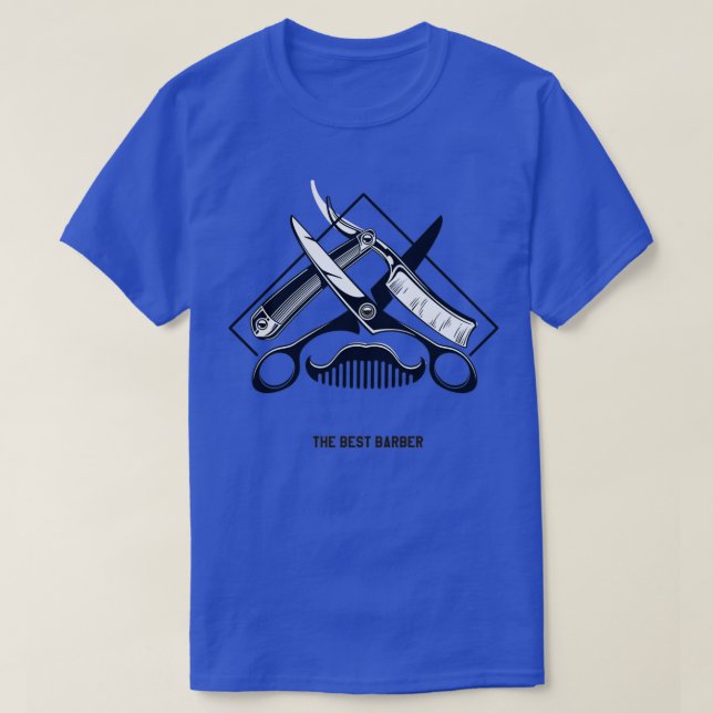 Världens bästa barber t shirt (Design framsida)