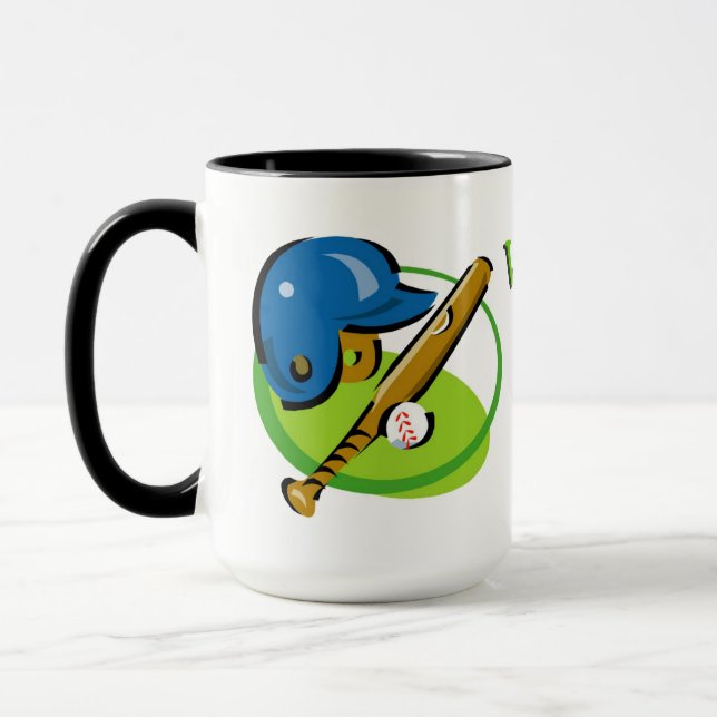 Världens Bästa Basebollpappa Mugg (Vänster)