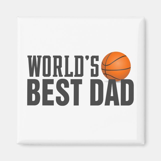 Världens bästa basket för Pappa-typografi | Magnet (Framsidan)