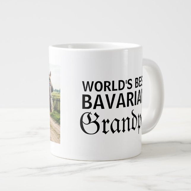 Världens bästa bayerska farfar-presentmugg jumbo mugg (Framsida höger)