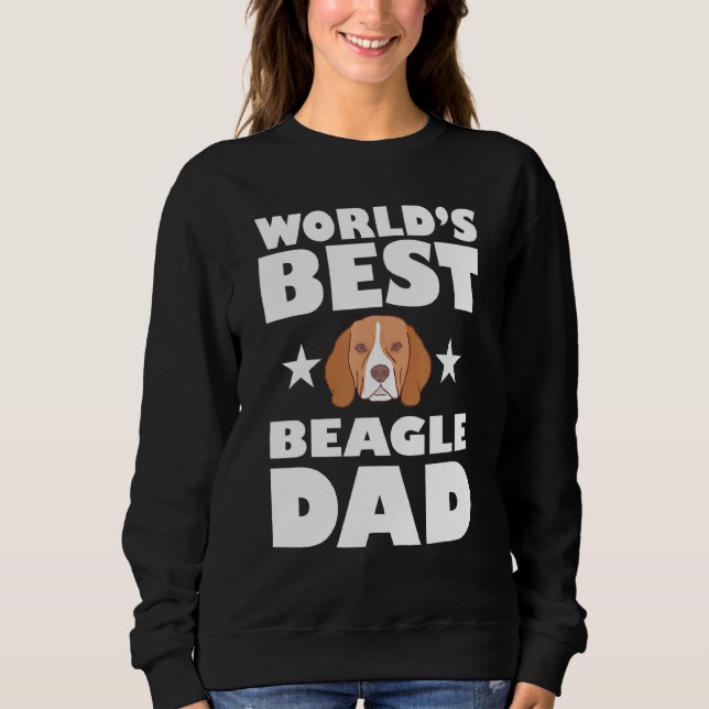 Världens Bästa Beagle Hund Pappa Ägare T Shirt (Framsida)
