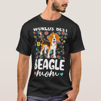 Världens bästa Beagle Mamma Hund T Shirt