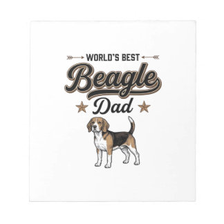 Världens Bästa Beagle Pappa Vintage Hund Anteckningsblock