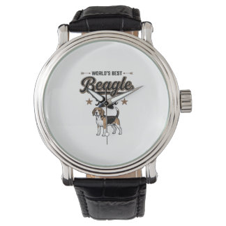 Världens Bästa Beagle Pappa Vintage Hund Armbandsur