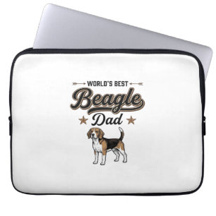 Världens Bästa Beagle Pappa Vintage Hund Laptop Fodral