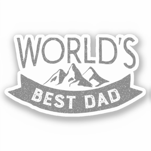 Världens bästa berg i Pappa Klistermärken (Framsida)