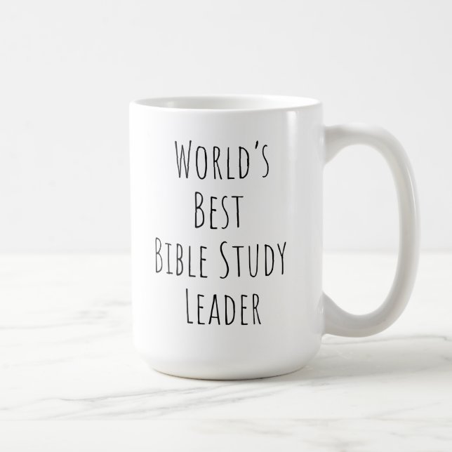 Världens bästa bibelstudieledare kaffemugg (Höger)