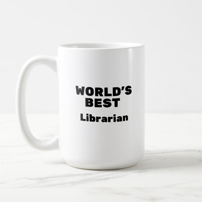 Världens bästa bibliotekarie kaffemugg (Vänster)