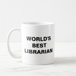 Världens bästa bibliotekarie kaffemugg